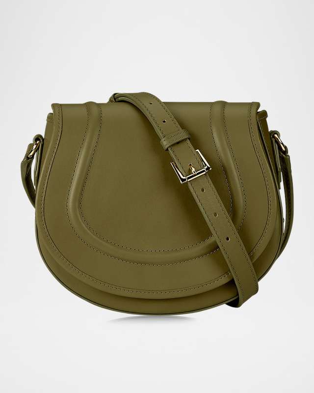 Jenni Saddle Leather Crossbody Bag